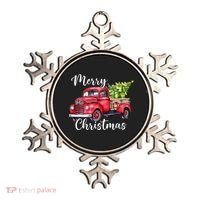 Merry Christmas Red Truck Ornament thumb 0