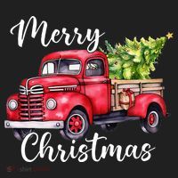 Merry Christmas Red Truck Hat thumb 2