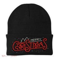 Merry Christmas Retro Beanie thumb 0