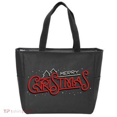 Merry Christmas Retro Tote Bag