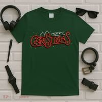 Merry Christmas Retro T-Shirt thumb 5