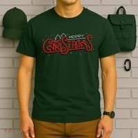 Merry Christmas Retro T-Shirt thumb 6