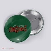 Merry Christmas Retro Button thumb 0
