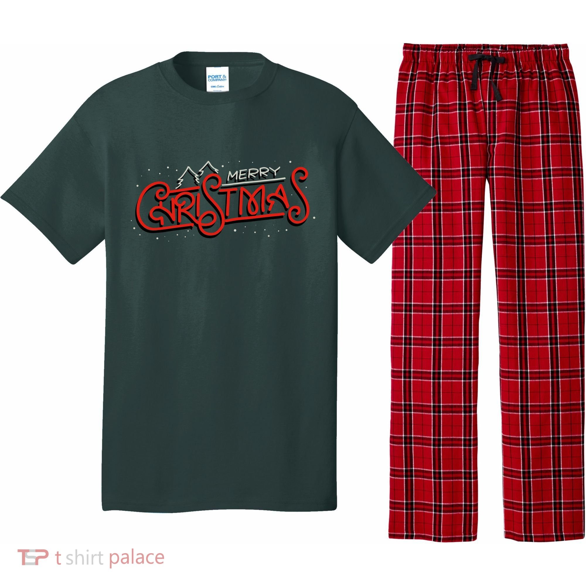 Merry Christmas Retro Pajama Set