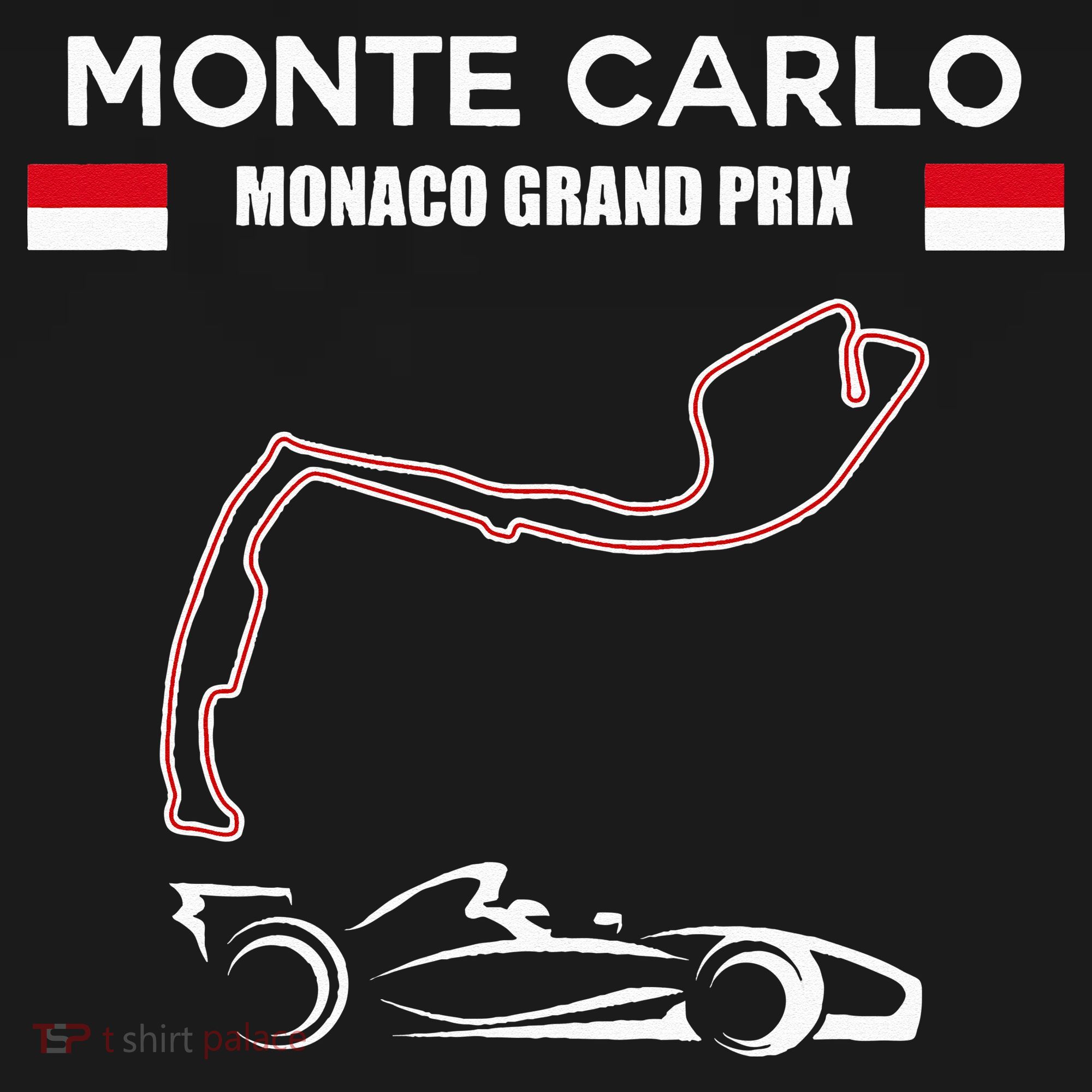 Monte Carlo Race Track Formula Racing Car Monaco Main Price Pajama Set