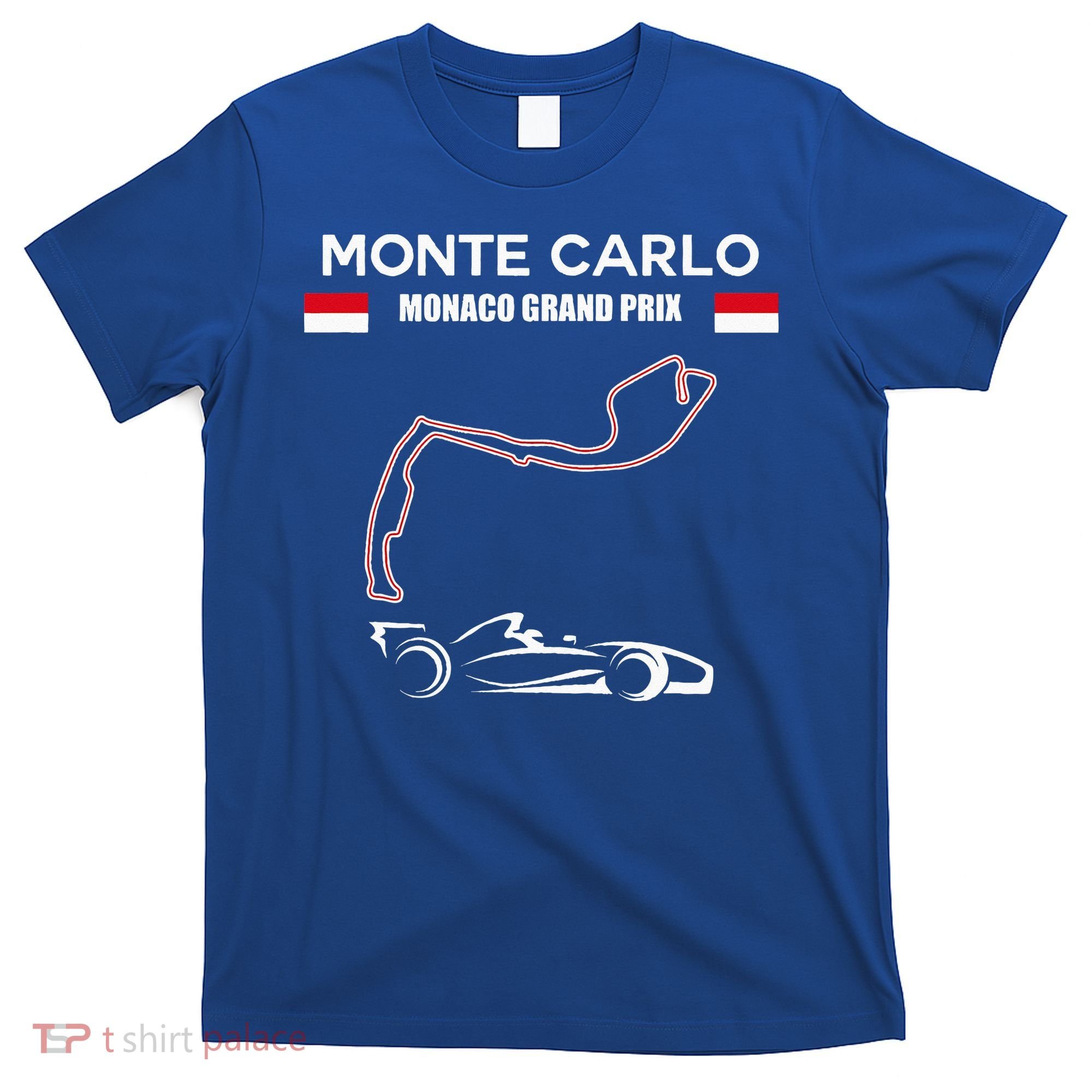 Monte Carlo Race Track Formula Racing Car Monaco Main Price T-Shirt