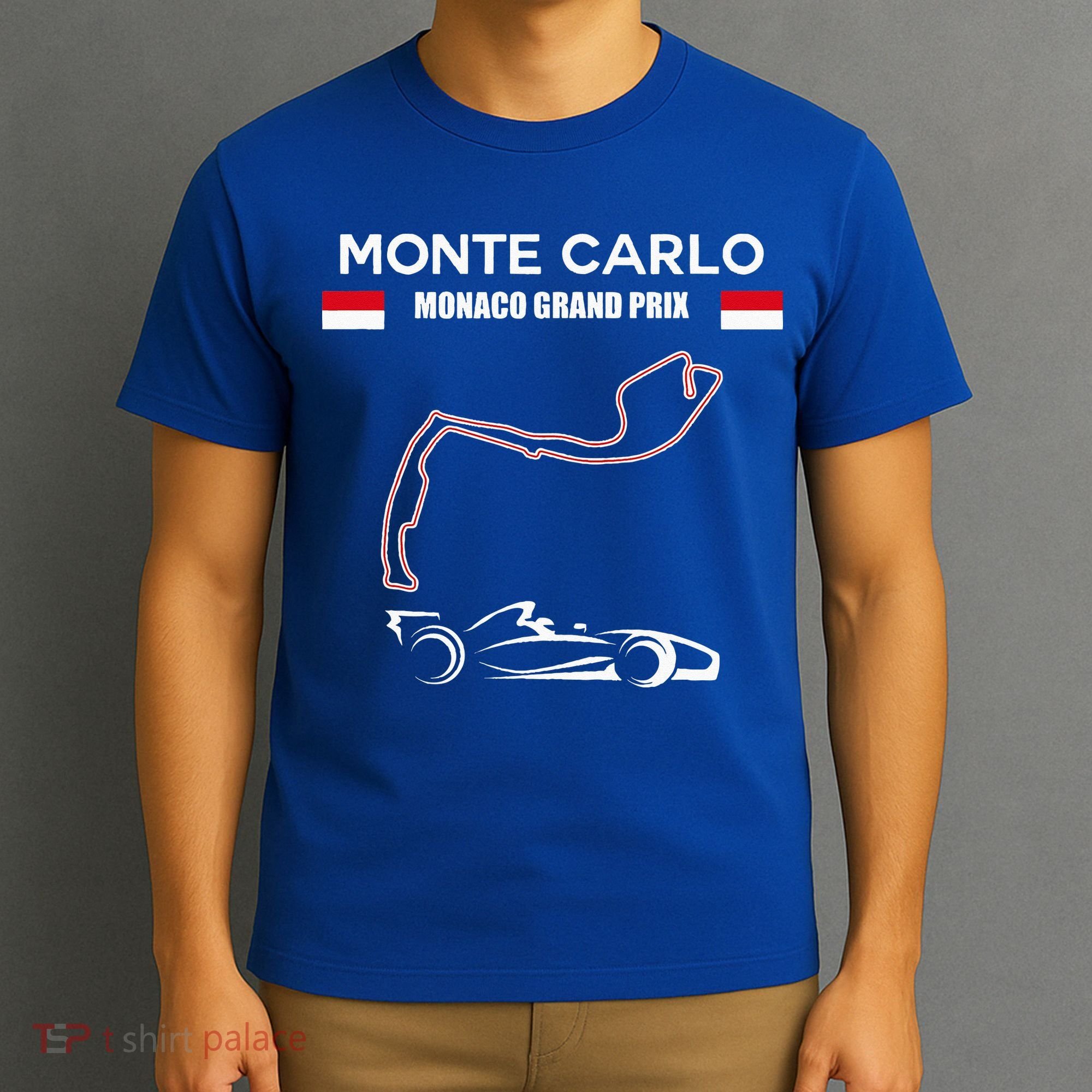 Monte Carlo Race Track Formula Racing Car Monaco Main Price T-Shirt