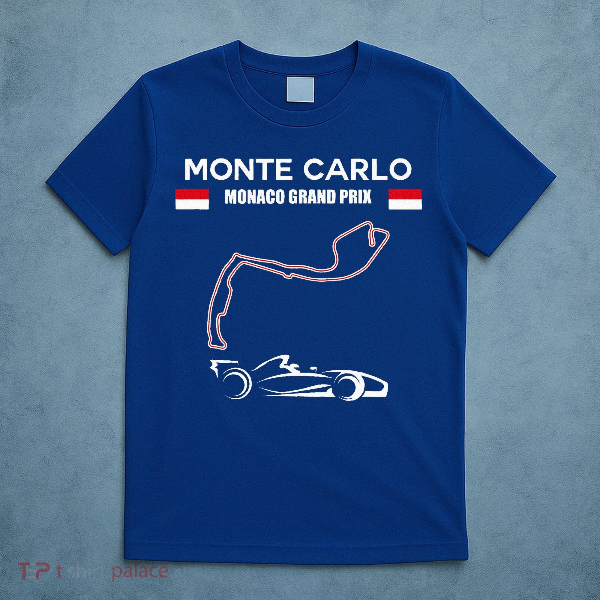 Monte Carlo Race Track Formula Racing Car Monaco Main Price T-Shirt