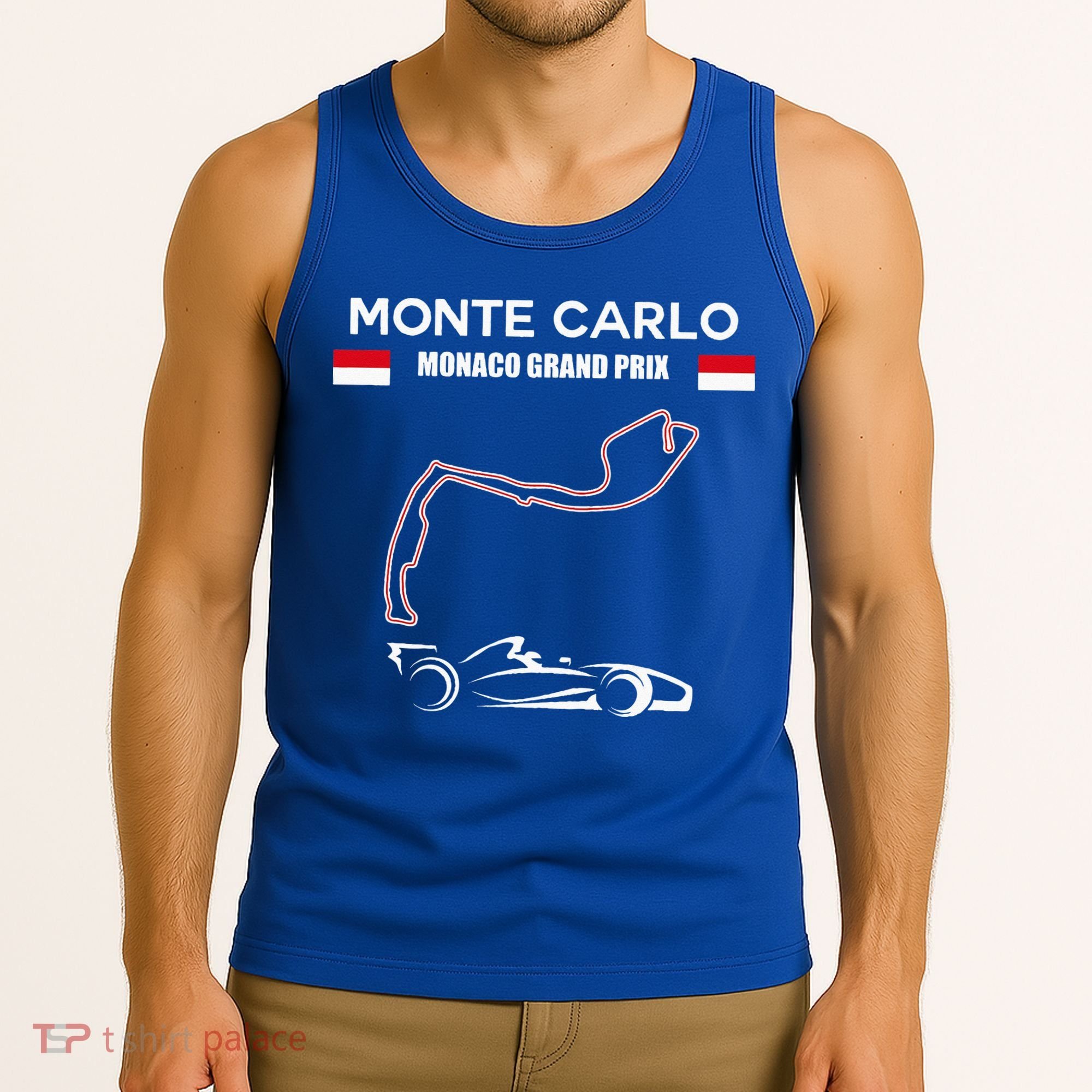 Monte Carlo Race Track Formula Racing Car Monaco Main Price Tank Top