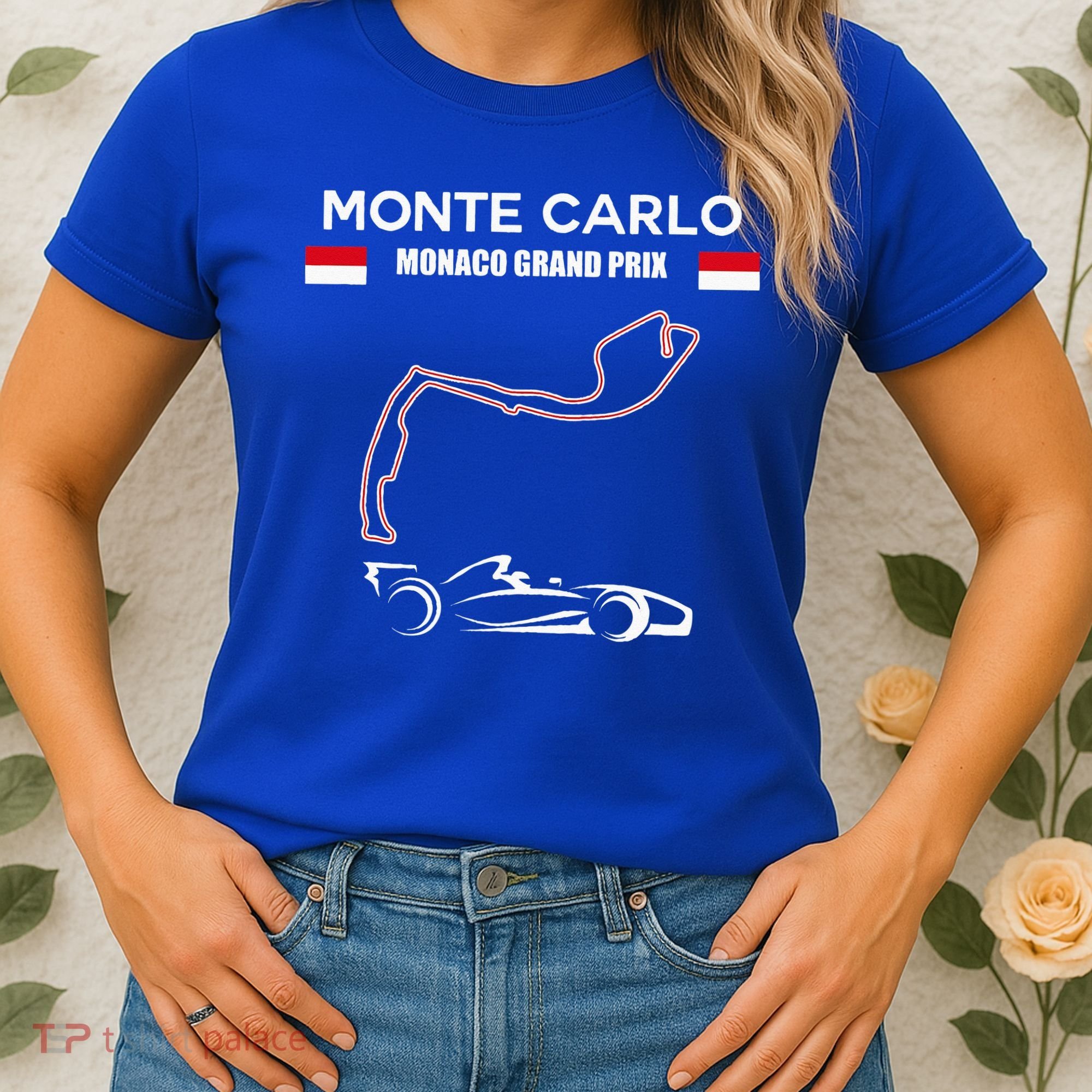 Monte Carlo Race Track Formula Racing Car Monaco Main Price Women's T-Shirt