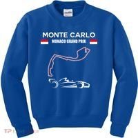Monte Carlo Race Track Formula Racing Car Monaco Main Price Kids Sweatshirt thumb 0