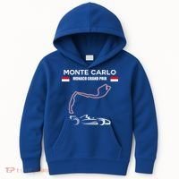 Monte Carlo Race Track Formula Racing Car Monaco Main Price Kids Hoodie thumb 0