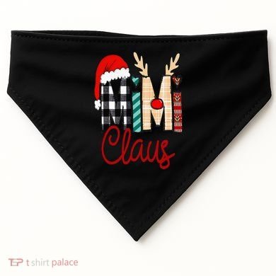 Mimi Claus Reindeer Christmas USA-Made Doggie Bandana