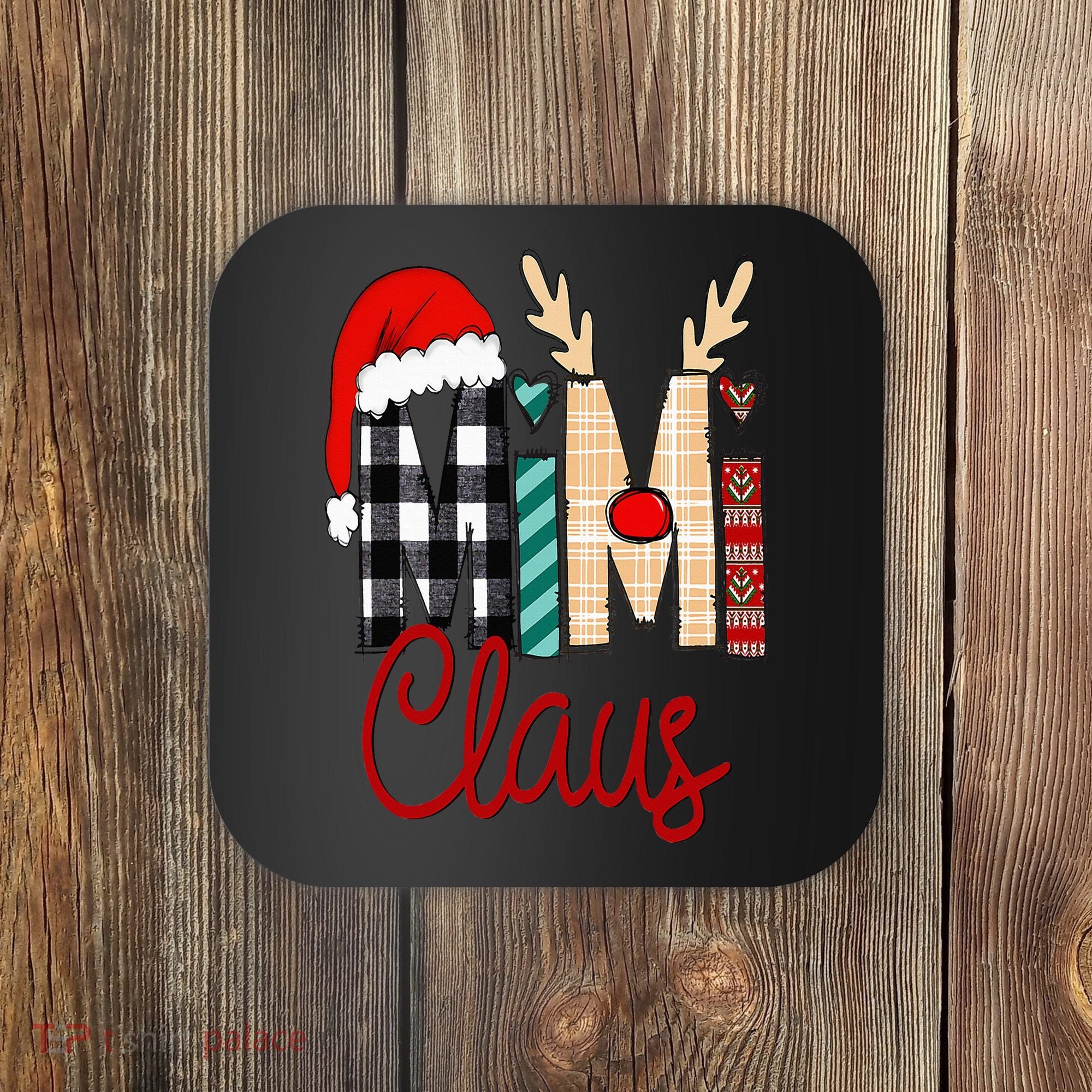 Mimi Claus Reindeer Christmas Coaster