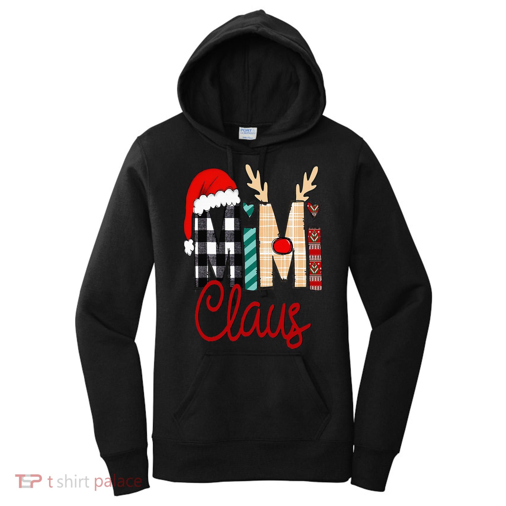 Mimi Claus Reindeer Christmas Women's Hoodie