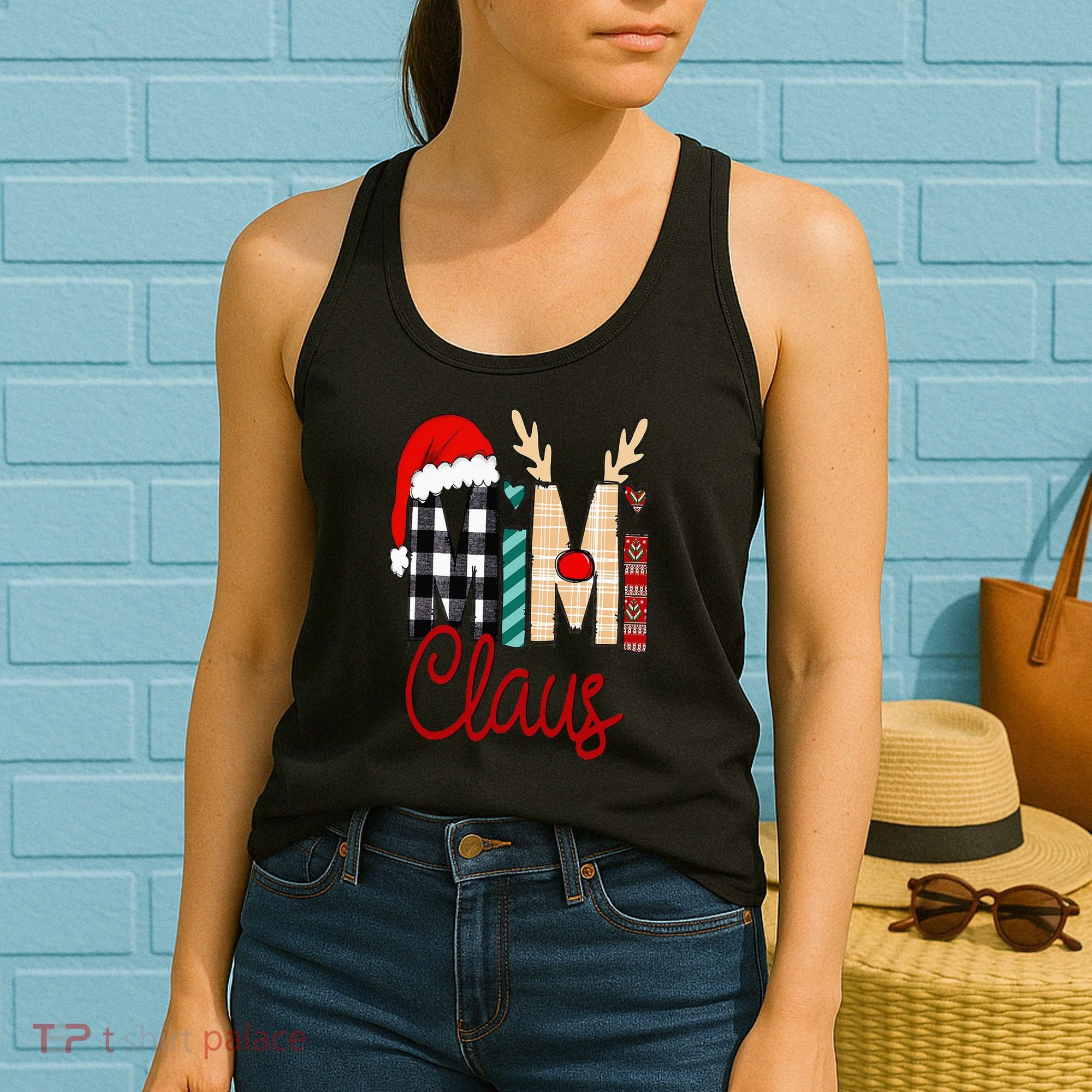 Mimi Claus Reindeer Christmas Women's Tank Top