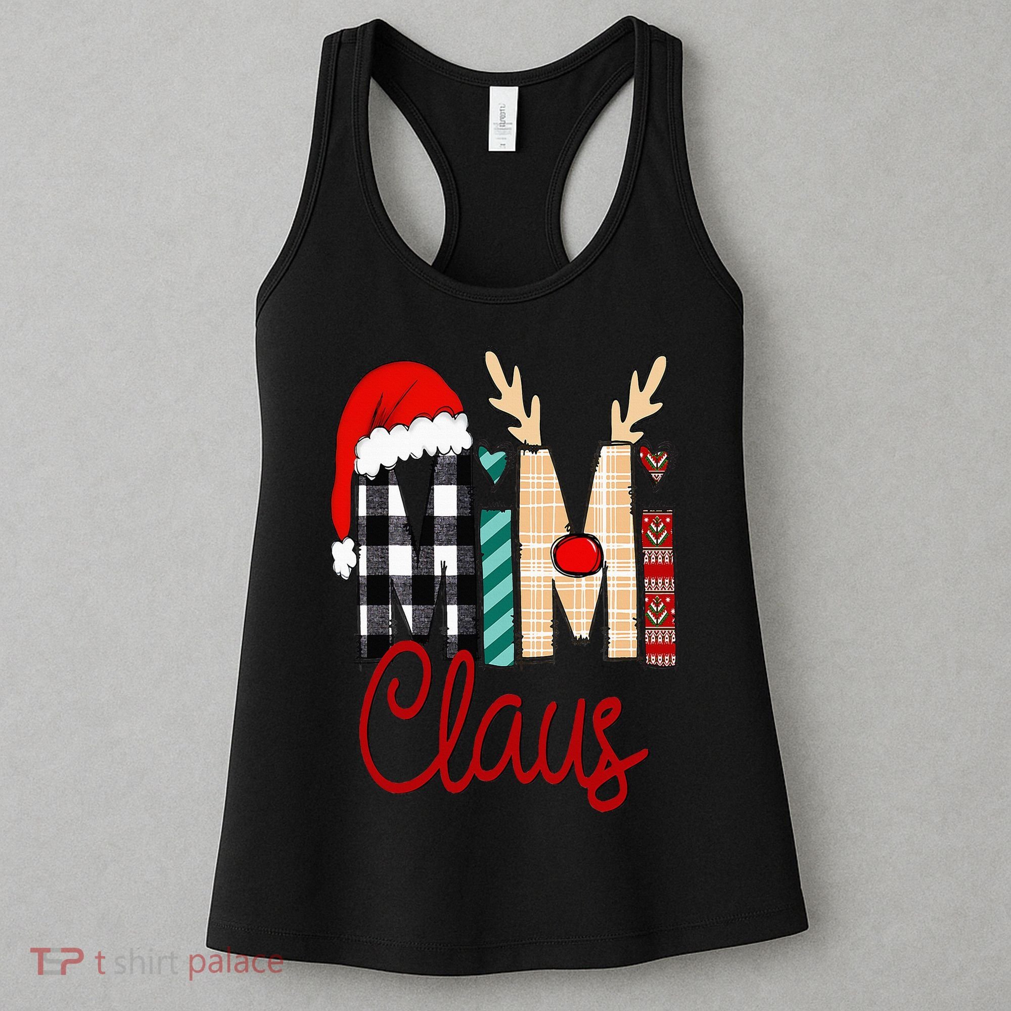 Mimi Claus Reindeer Christmas Women's Tank Top