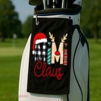 Mimi Claus Reindeer Christmas Golf Towel thumb 2