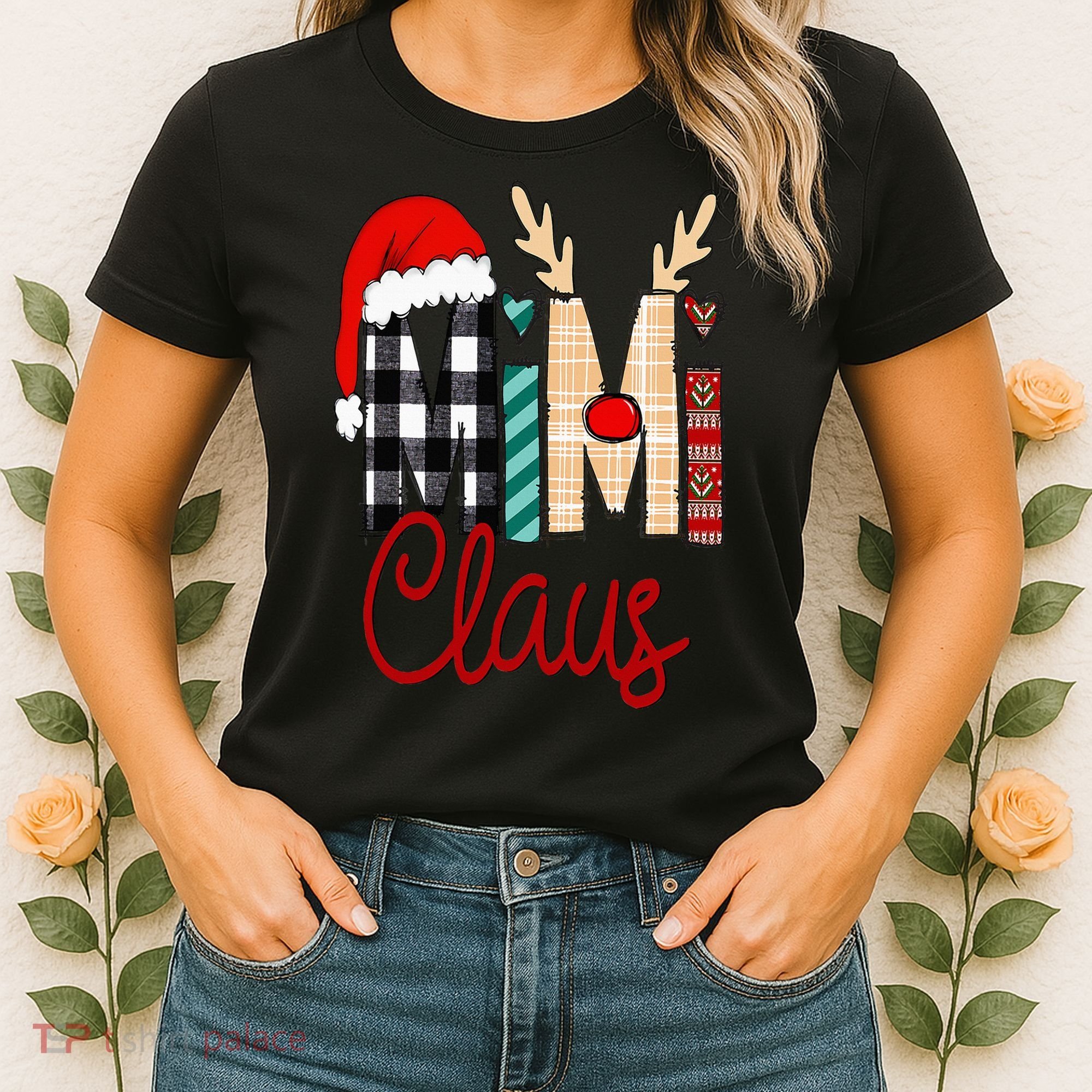 Mimi Claus Reindeer Christmas Women's T-Shirt