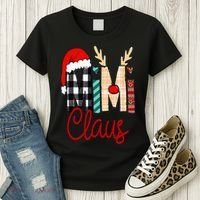 Mimi Claus Reindeer Christmas Women's T-Shirt thumb 3