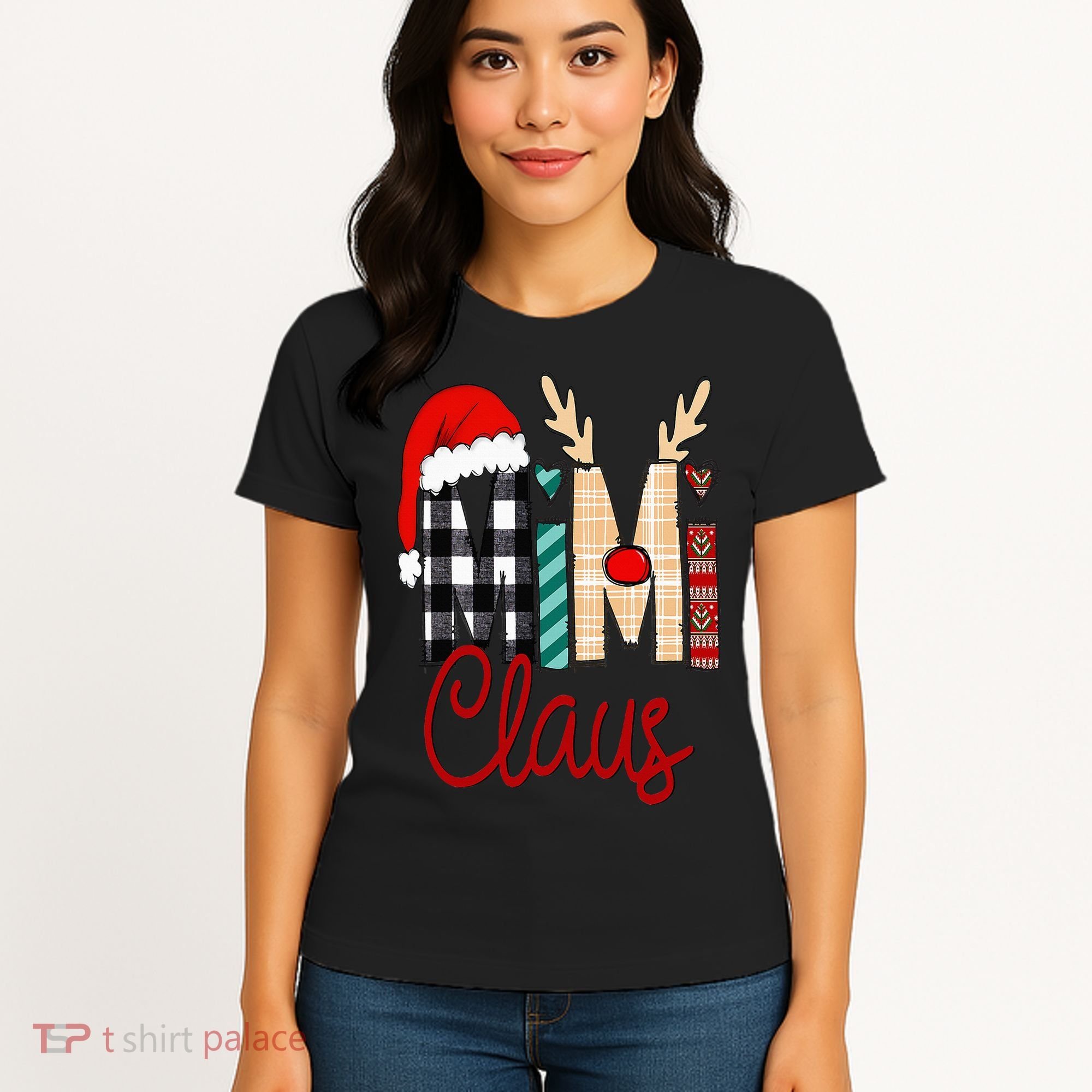 Mimi Claus Reindeer Christmas Women's T-Shirt