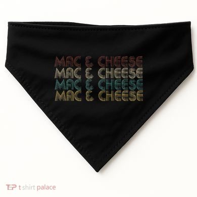 Mac & Cheese Retro USA-Made Doggie Bandana
