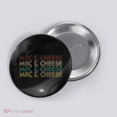 Mac & Cheese Retro Button