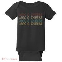 Mac & Cheese Retro Baby Bodysuit thumb 0