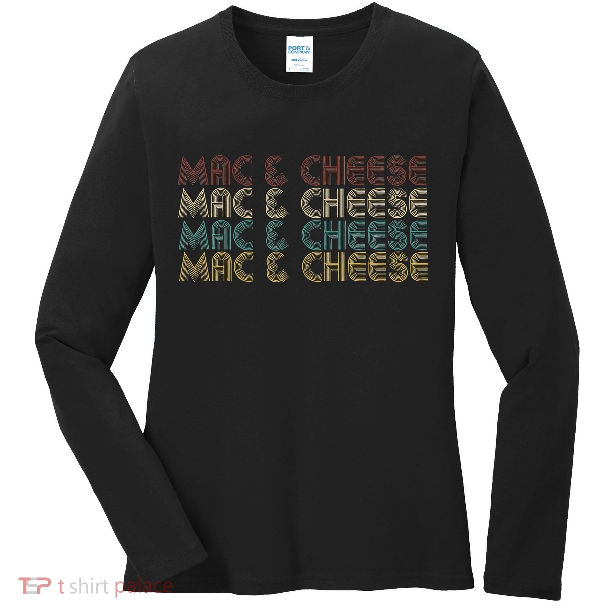 Mac & Cheese Retro Women's Long Sleeve Shirt