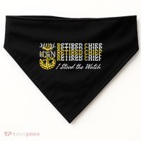 Master Chief Retired I Stood The Watch USA-Made Doggie Bandana thumb 0