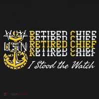Master Chief Retired I Stood The Watch USA-Made Doggie Bandana thumb 2