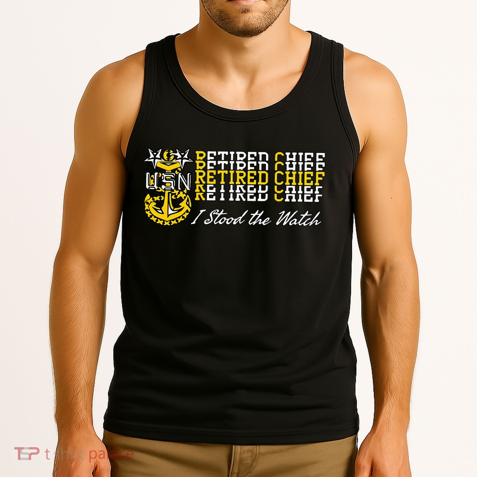 Master Chief Retired I Stood The Watch Tank Top