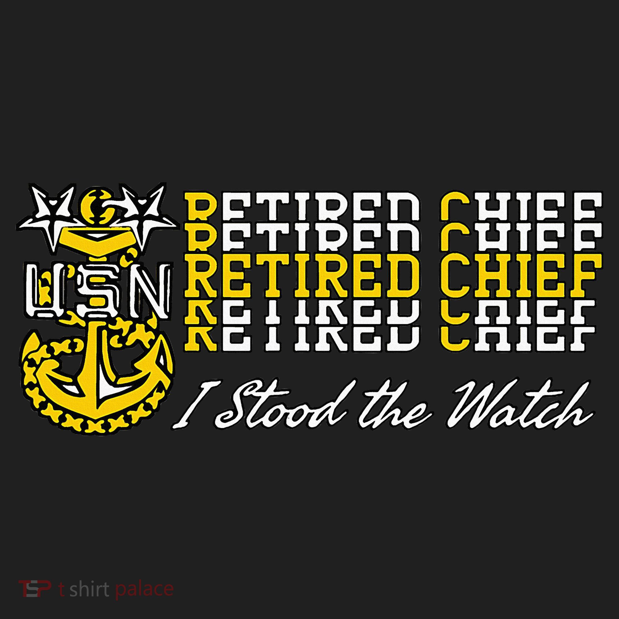 Master Chief Retired I Stood The Watch Golf Towel