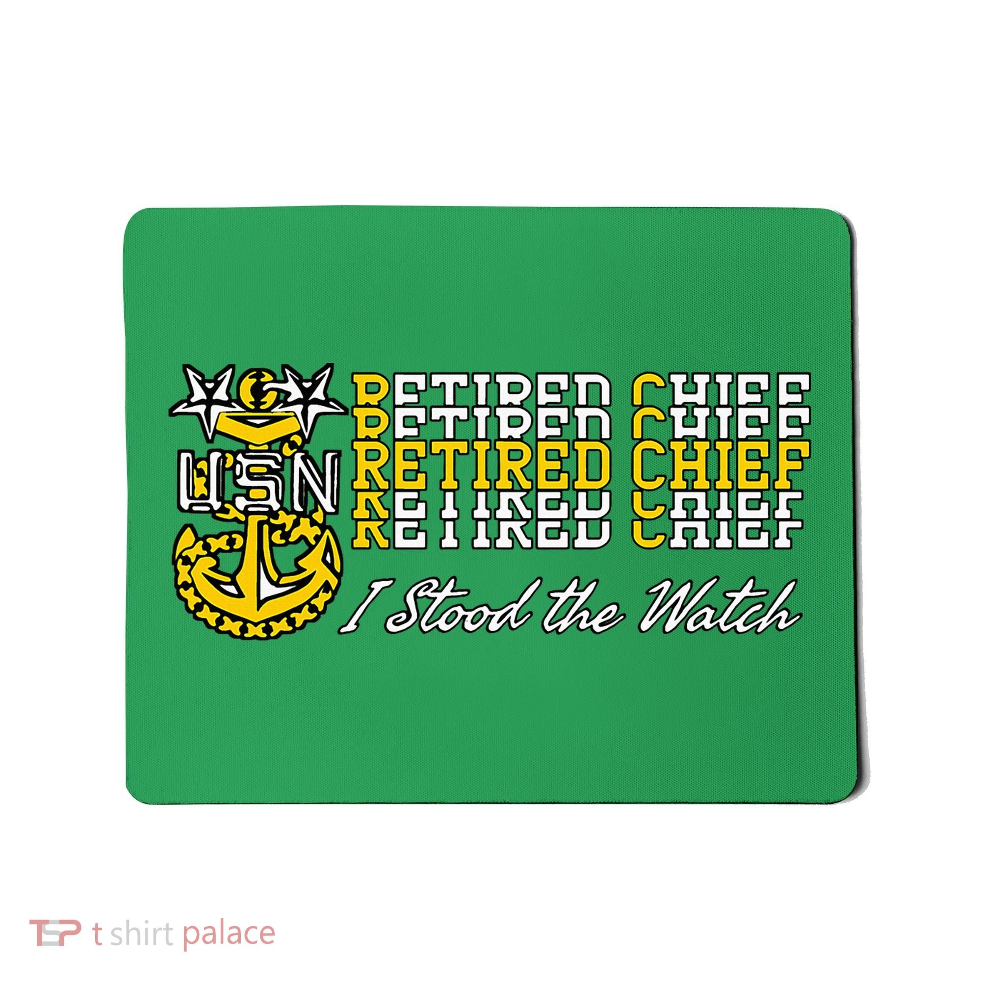 Master Chief Retired I Stood The Watch Mousepad