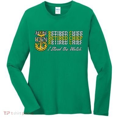 Master Chief Retired I Stood The Watch Women's Long Sleeve Shirt