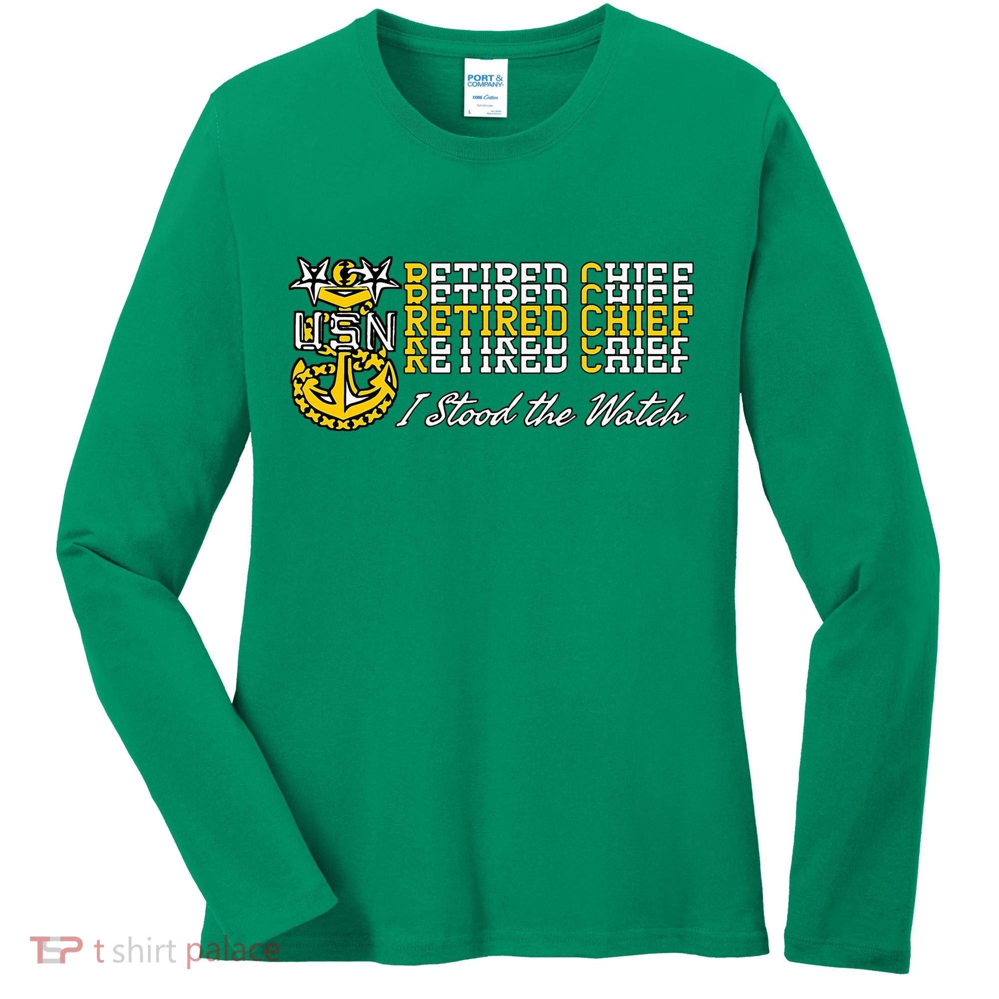 Master Chief Retired I Stood The Watch Women's Long Sleeve Shirt