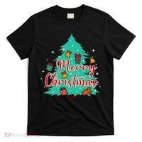 Merry Christmas Retro Christmas Tree Santa Claus Xmas Goodies Groovy Plus Size T-Shirt thumb 0