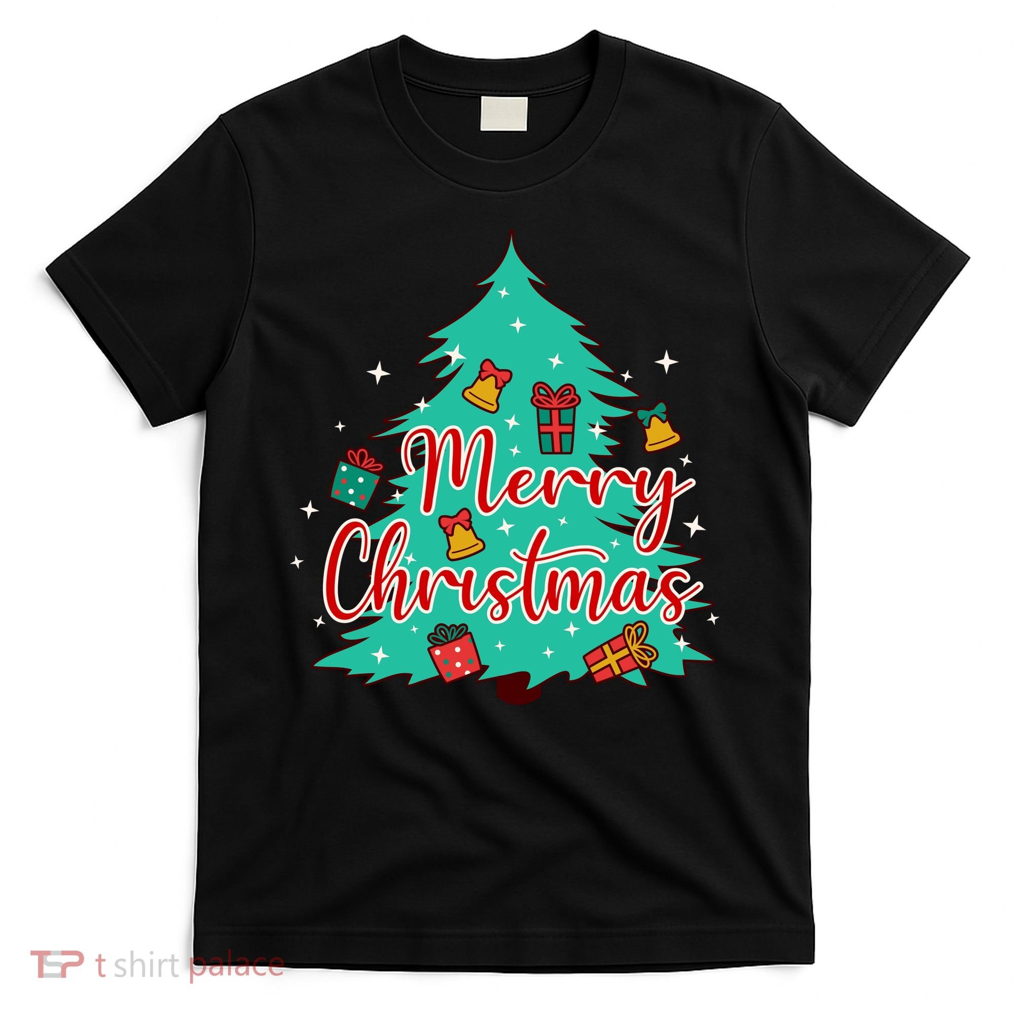 Merry Christmas Retro Christmas Tree Santa Claus Xmas Goodies Groovy Plus Size T-Shirt