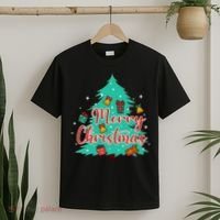 Merry Christmas Retro Christmas Tree Santa Claus Xmas Goodies Groovy Plus Size T-Shirt thumb 2