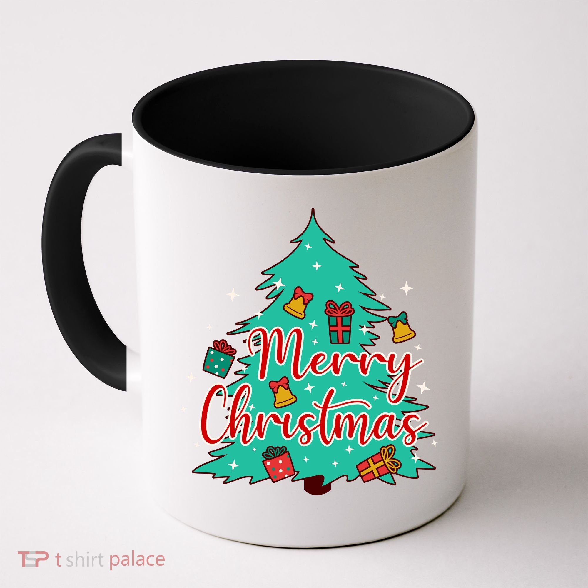 Merry Christmas Retro Christmas Tree Santa Claus Xmas Goodies Groovy Plus Size Coffee Mug