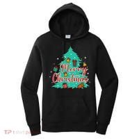 Merry Christmas Retro Christmas Tree Santa Claus Xmas Goodies Groovy Plus Size Women's Hoodie thumb 0