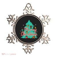 Merry Christmas Retro Christmas Tree Santa Claus Xmas Goodies Groovy Plus Size Ornament thumb 0