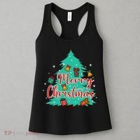 Merry Christmas Retro Christmas Tree Santa Claus Xmas Goodies Groovy Plus Size Women's Tank Top thumb 3