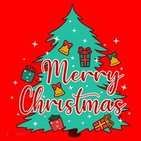 Merry Christmas Retro Christmas Tree Santa Claus Xmas Goodies Groovy Plus Size Santa Hat thumb 1