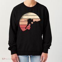Mountain Climber Retro Sunset Women's Sweatshirt thumb 0