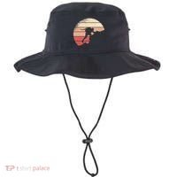 Mountain Climber Retro Sunset Bucket Hat thumb 0