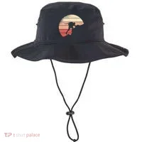 Mountain Climber Retro Sunset Bucket Hat thumb 0