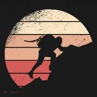 Mountain Climber Retro Sunset Bucket Hat thumb 4