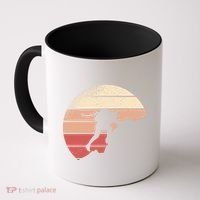 Mountain Climber Retro Sunset Coffee Mug thumb 0