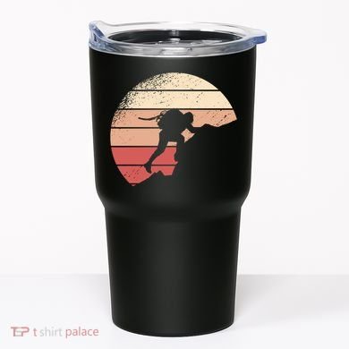 Mountain Climber Retro Sunset Tumbler
